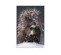 LXPPLSYY Décoration murale moderne à suspendre avec inscription « A Porcupine Sits still While Each Quill Gets A Shampoo-spray Rinse » (40 x 60 cm)