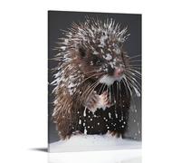 LXPPLSYY Décoration murale moderne à suspendre avec inscription « A Porcupine Sits still While Each Quill Gets A Shampoo-spray Rinse » (50 x 75 cm)