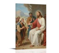 LXPPLSYY Décoration murale moderne à suspendre Jésus racontant l'histoire du bon samaritain, 20 x 30 cm