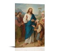 LXPPLSYY Décoration murale moderne à suspendre Jésus racontant l'histoire du bon samaritain, 20 x 30 cm