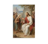 LXPPLSYY Décoration murale moderne à suspendre Jésus racontant l'histoire du bon samaritain, apprenant à aimer les autres 30 x 45 cm