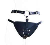 LxPxP Strap On harnais réglable en cuir pour femmes et hommes - Harness BDSM avec gode ceinture pour couples, accessoires de pegging et jeux érotiques, set bondage réaliste