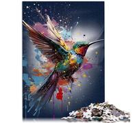 Puzzles pour Adultes 1000 pièces，Peinture Colibri，pour Adultes et Enfants à partir de 12 Ans Puzzles en Bois pour Adultes，Puzzle éducatif FamilyGame，Taille ：50x75 cm