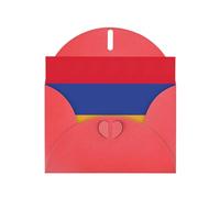 LXqlSS Cartes d'anniversaire assorties Drapeau de l'Arménie - Papier nacré - Assortiment de cartes de vœux