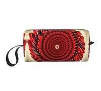 LXqlSS Flower Vortex Spiral Cosmetic Bags for Women Portable Makeup Bag Travel Storage Bag Daily Receive Bag Large Capacity Toiletry Bag White, RXZER23, blanc, One Size