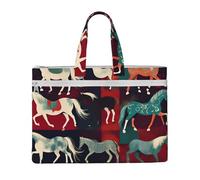 LXqlSS Grand sac fourre-tout en toile avec compartiment, pour enseignant, quotidien