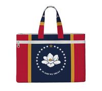LXqlSS Mississippi Grand sac fourre-tout en toile pour femme avec compartiment, enseignant, quotidien