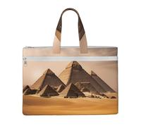 LXqlSS Pyramides d'Égypte Grand sac fourre-tout en toile pour femme, fourre-tout de travail utilitaire avec compartiment, enseignant, quotidien