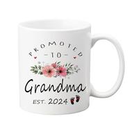 LXQM Mug promotionné pour grand-mère 2024, cadeau d'annonce de grossesse pour grand-mère, grand-mère, cadeau de première fois, cadeau de nouvelle grand-mère de la part de sa fille, cadeau