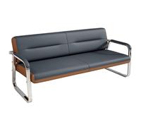 LXRHLIKG Banc de Salle D'attente avec Accoudoirs, Banc avec Accoudoirs Airport 3 Places en PU, Chaises de Réception pour Aéroports, Cliniques, Banques, Salons de Coiffure et Bureaux