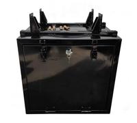 LXRHLIKG Cantine Metallique, Coffre Remorque avec Serrure et Clé, Système de Levage, Étanche, pour Pick-up, Fourgonnette, Camping-car, Remorque(65x40x40cm/25.6x15.7x15.7in)