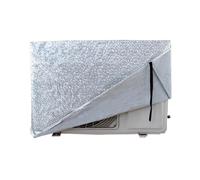 LXRHLIKG Housse Pompe a Chaleur Piscine, Cache Clim Film Aluminium, Couverture de Climatiseur Imperméable et Durable avec Doublure en Coton(88x35x58cm/35x14x23in)