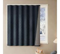 LXRHLIKG Isolant Thermique Fenetre pour l'hiver, 3 Couches de Tissu Oxford 600D avec Glissières, Film Thermique Fenetre Réduisant Le Bruit et Occultant la Lumière(Blue,90x100cm/35x39in)