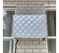 LXRHLIKG Matelassée Housse Pompe a Chaleur Piscine, Cache Clim en Tissu Oxford 5 Couches, Housse de Climatisation et Anti-âge en Hiver(92x35x70cm/36x14x28in)