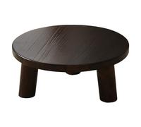 LXRHLIKG Table Basse Japonaise Ronde, Table de Méditation Minimaliste, en Bois de Paulownia, pour Une Baie Vitrée, Un Salon de Thé ou Un Espace Tatami(50cm/19in)