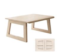 LXRHLIKG Table Basse Pliante Japonaise en Bois, Table Basse Pliable avec Système de Verrouillage, pour Une Salle de thé Tatami Près d'une Baie Vitrée(White,60x40x25cm/23x16x10in)