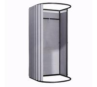 LXSEHN Cabine D'essayage Portable, Mobile Magasin Vêtements D'essayage, 200X100X95CM Vestiaire Centre Commercial, Temporaire Portable Écran, Écran de Confidentialité pour Salle Bain