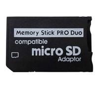 LXSINO PSP Adaptateur Memory Stick, Funturbo Micro SD vers Carte Memory Stick Pro Duo MagicGate pour Sony Playstation Portable, A