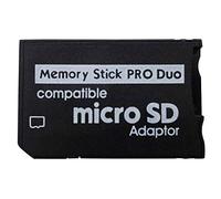 LXSINO PSP Adaptateur Memory Stick, Funturbo Micro SD vers Carte Memory Stick Pro Duo MagicGate pour Sony Playstation Portable, Appareil Photo numérique, caméra