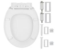 LxsNyvantic Abattant wc,cuvette toiletteType O,Abattant wc avec frein de chute,pas de bruit lors de la descente,Deux méthodes d'installation,Convient à la plupart des toilettes de type O du marché