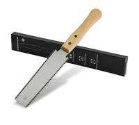 LxsNyvantic Scie à tirer double face 11/17 TPI, lame SK5 310 mm avec manche en hêtre, kerf 1,1 mm pour coupe fine à faible arrachement, 50/60 HRC - Menuiserie Jardin Bricolage Chantier