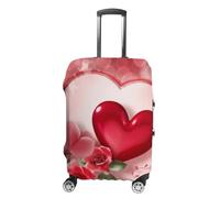 LXTDPBK Housse de bagage lavable, housse de protection extensible pour valise Happy Valentine's Day anti-rayures pour voyage pour adulte, Style :, XL