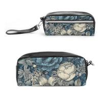 LXTDPBK Trousse à maquillage pour femme - Petite trousse de voyage multifonction - Grande capacité - Avec fermeture éclair, Vieille fleur, 20*10*5.5cm