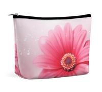 LXTDPBK Trousse de maquillage de voyage étanche - Trousse de toilette mignonne avec petits animaux - Trousse de toilette portable de grande capacité avec fermeture éclair pour homme et femme, fleur,