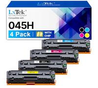 LxTek 045H Lot de 4 toners compatibles avec Canon CRG-045H 045 pour imprimante i-SENSYS MF655cdw MF633cdw USB