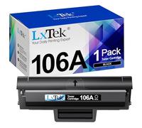 LxTek 106A Compatible Cartouche de Toner Remplacement pour HP 106A W1106A pour Laser 107a 107r 107w MFP 135a 135r 135w 135wg 137fnw 137fwg (Noir, 1-Pack)