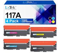 LxTek 117A Compatible Cartouche de Toner Remplacement pour HP 117A W2070A W2071A W2072A W2073A pour HP Color Laser MFP 178nw 178nwg 179fwg 179fnw pour Color Laser 150a 150nw 150w (4-Pack)