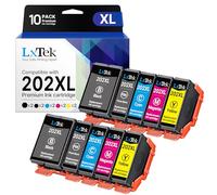LxTek 202XL Compatible Multipack pour cartouches Epson 202 XL pour cartouches Epson XP 6100 pour Epson Expression Premium XP-6100 XP-6000 XP-6105 XP-6005 XP-6001 (10-Pack)