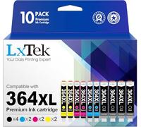 LxTek 364 XL Cartouches d'encre Remplacement pour HP 364 364XL pour HP 5520