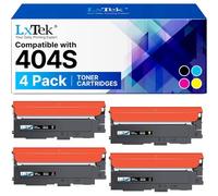 LXTEK - 4 CARTOUCHES TONER 404S COMPATIBLE SAMSUNG P404C CLT 404S CLT-K404S