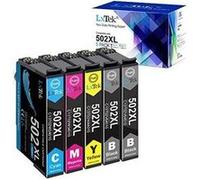 Cartouche d'encre LxTek 502xl cartouches d'encre compatible pour epson 502 502 xl pour epson workforce wf-2860 wf-2860dwf wf-2865 wf-2865dwf, expression home xp-5100