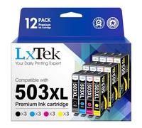 LxTek 503XL Cartouches compatibles pour Epson 503 503XL Multipack pour Expression XP-5200 XP-5205 XP5200 XP5205, Workforce WF-2960DWF WF-2965DWF WF-2960 WF-2965(3Noir, 3Cyan, 3Magenta, 3Jaune,