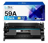 LxTek 59A CF259X Toner Noir avec Puce pour HP 59A 59X CF259A CF259X 59X 59 A CF259 A CF259 A Compatible avec HP Laserjet Pro MFP M428DW Toner M404DN M404DW M428FDW M428FDN M404 M428 (1 Noir)