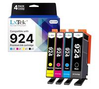 LxTek 924 Cartouches d'encre pour HP 924 Cartouches Compatibles pour HP OfficeJet 8120e 8122e 8124e 8125e pour OfficeJet Pro 8130e 8132e 8134e 8138e 8139e (4 Pack, Pas avec Puce)
