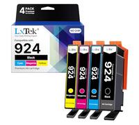 LxTek 924 Cartouches d'encre pour HP 924 Cartouches Compatibles pour HP OfficeJet 8120e 8122e 8124e 8125e pour OfficeJet Pro 8130e 8132e 8134e 8138e 8139e (Pas avec Puce, 4 Pack)