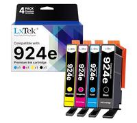 LxTek 924e Cartouches d'encre pour HP 924 Pack de 4 Cartouches Encre 924XL Compatibles pour HP Officejet Pro 8120 8122 8123 8125 8128 8130 8132 8133 8134 8135 (avec Puce, 4 Pack)