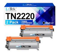 LxTek Compatible Cartouche de Toner Remplacement pour Brother TN2220 TN2010 pour MFC-7360N DCP-7055 HL-2130 MFC-7460DN HL-2240 HL-2240D HL-2250DN FAX-2840 FAX-2940 (Noir, 2-Pack)