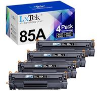 LxTek Compatible Cartouches de Toner Remplacement pour HP CE285A 85A pour LaserJet Pro P1102W P1102 M1132 M1217NFW M1212 M1212NF P1100 M1132MFP M1210 M1136 (Noir, 4-Pack)