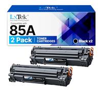 LxTek Compatible Cartouches de Toner Remplacement pour HP CE285A 85A pour Laserjet Pro P1102W P1102 M1132 M1217NFW M1212 M1212NF P1100 M1132MFP M1136 M1210 (Noir, 2-Pack)