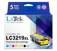 LxTek LC3219XL LC3219 Lot de 5 Cartouches d'encre LC3217 LC 3219 XL compatibles avec Brother LC3219XL LC 3219XL LC-3219XL pour Brother MFC-J5330DW MFC-J5730DW MFC-J6930DW MFC-6935DW MFC-J5335DW