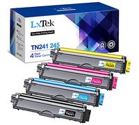 LxTek Purify TN241 TN241CMY Cartouche de Toner Compatible pour Brother TN-241 TN-245 pour DCP-9020CDW MFC-9330CDW MFC-9340CDW HL-3140CW MFC-9140CDN HL-3150CDW HL-3170CDW (Noir Cyan Magenta Jaune)