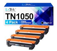 LxTek Compatible Cartouche de Toner Remplacement pour Brother TN1050 pour HL-1110 DCP-1510 DCP-1610W MFC-1910W HL-1112 HL-1210W HL-1212W DCP-1512 DCP-1612W MFC-1810 (Noir, 4-Pack)