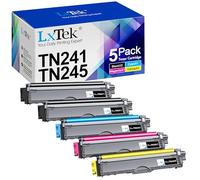 LxTek TN241 Compatible Toner Remplacement pour Brother TN241 TN245 pour MFC-9330CDW DCP-9020CDW MFC-9332CDN DCP-9015CDW MFC-9340CDW HL-3140CW MFC-9140CDN HL-3150CDW (Noir Cyan Magenta Jaune, 5-Pack)