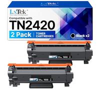 LxTek TN2420 Lot de 2 cartouches de toner compatibles avec Brother TN-2420 TN2410 pour MFC-L2710DW MFC-L2710DN HL L2350DW HL-L2310D DCP-L2530DW DCP-L2510D MFC-L2730DW DCP-L2550DN (2 noires)