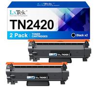 LxTek TN2420 TN 2410 Compatible Cartouche de Toner pour Brother TN 2420 TN2410 pour Brother DCP-L2510D MFC-L2710DW MFC-L2750DW DCP-L2530DW MFC-L2710DN HL-L2350DW MFC-L2730DW HL-L2310D (2 Noir)