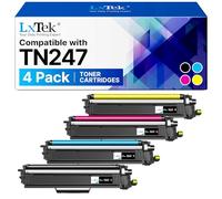 LxTek TN247 Compatible Toner Remplacement pour Brother TN 247 TN 243 TN-243CMYK pour Brother DCP-L3550CDW DCP-L3510CDW MFC-L3750CDW MFC-L3730CDN L3710CW L3770CDW HL-L3210CW L3230CDW L3270CDW (4-Pack)